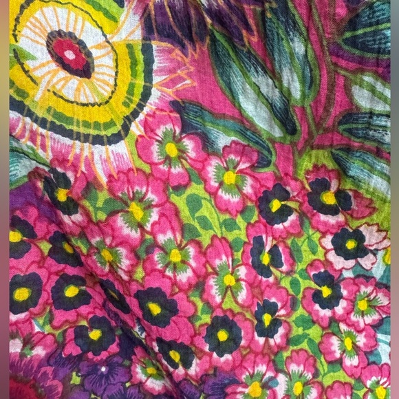 Vintage Boho Floral Skirt – Crinkle India Cotton Indie Sleaze festival - Picture 7 of 11